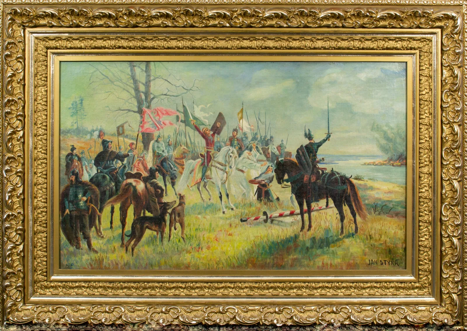 Nežinomas kopijuotojas – Jan Styka (1858–1925) paveikslo „Vytauto priesaika” kopija