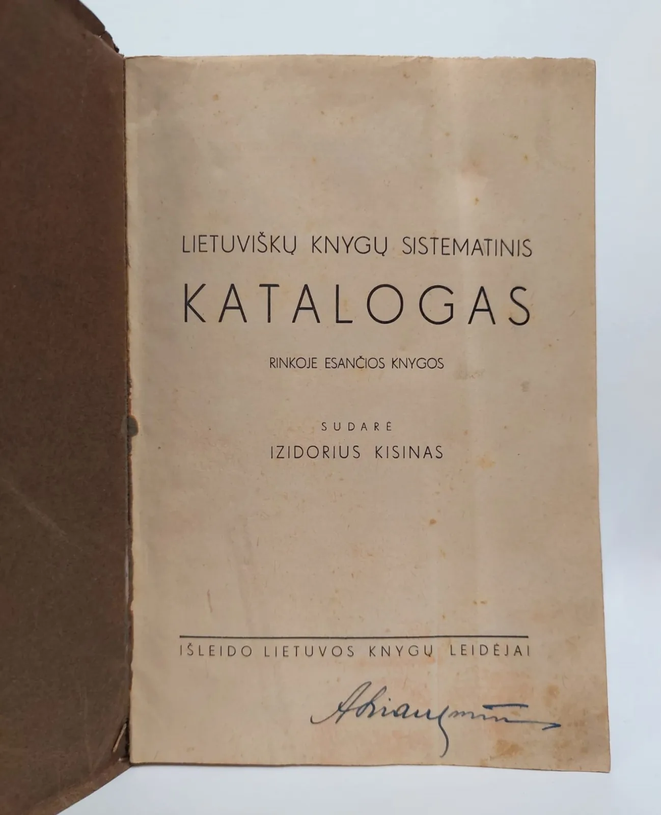 Lietuviškų knygų sistematinis katalogas.