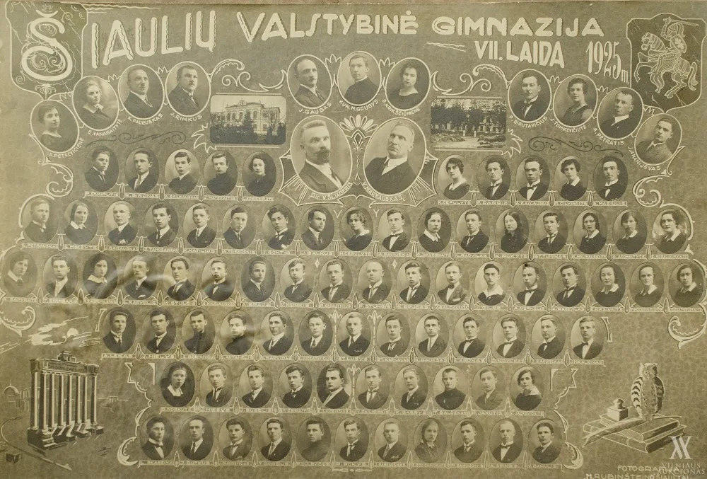 Maksas (Mordchelis)  Rubinšteinas – Šiaulių valstybinė gimnazija. VII. laida