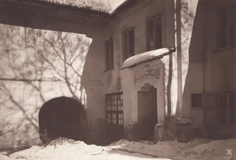 Janas Bulhakas (Jan Bułhak) – Vilniaus senamiesčio kiemas žiemą