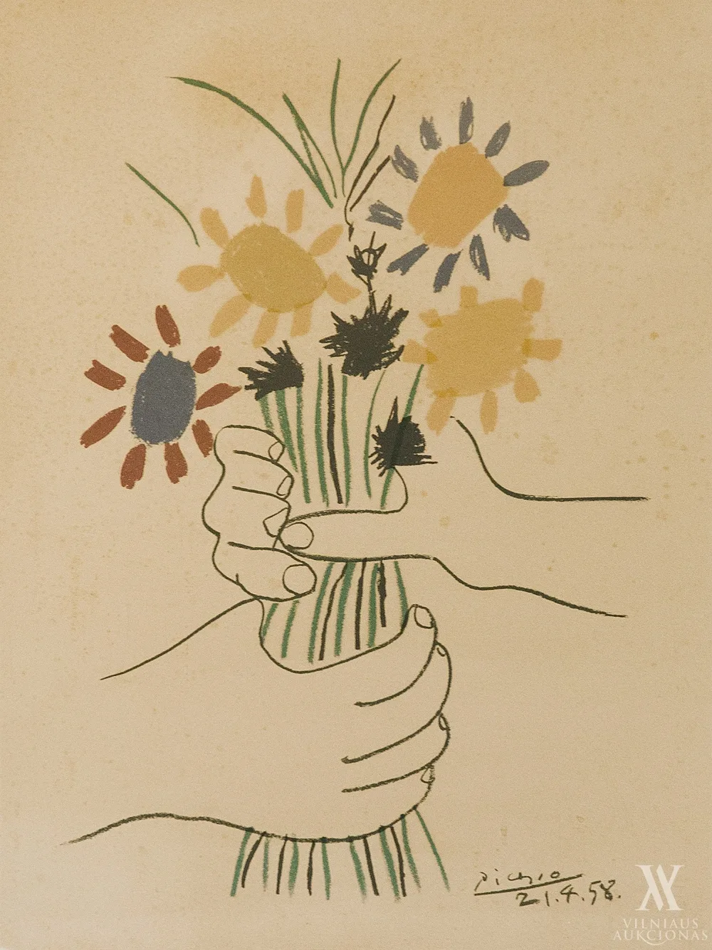 Pablo  Picasso – Gėlių puokštė