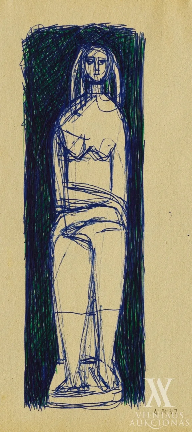 Antanas Mončys – Sėdinti moteris | Femme assise