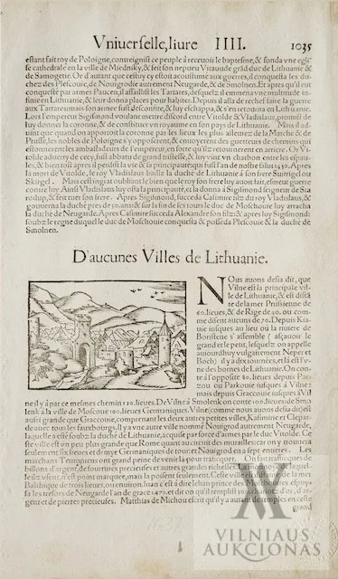 Hans Rudolf Manuel Deutsch – Vilnius / Vilne. Ville de Lithuanie