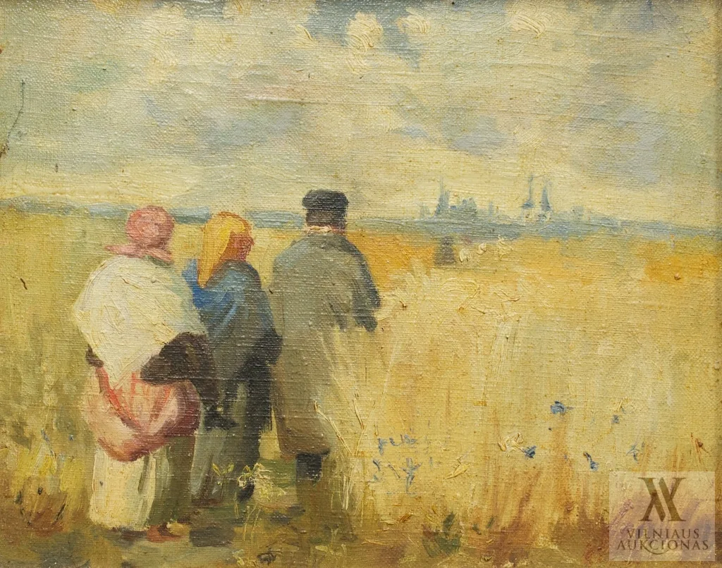 Nežinomas kopijuotojas – Juozapo Balzukevičiaus (1866-1915) kūrinio „Per rugių lauką” (1895, Lietuvos dailės muziejus) kopija