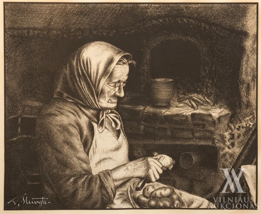 Veronika Šleivytė – Bulves skutanti
