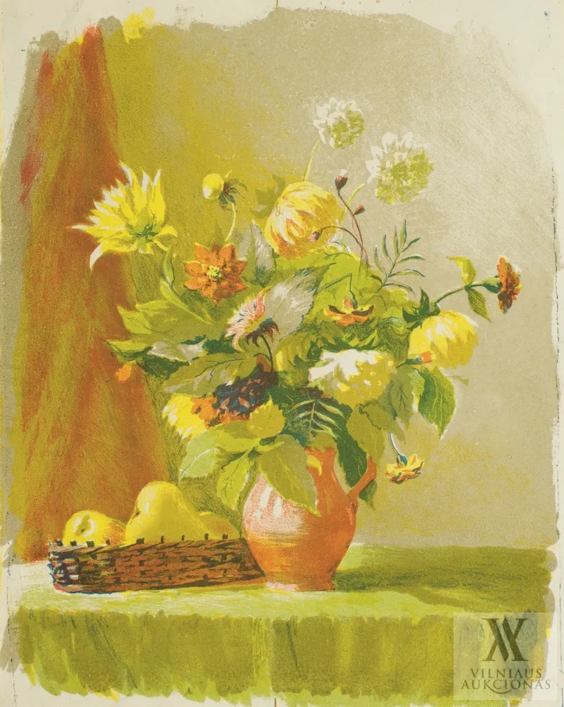 Sigutė Kopustinskaitė-Valiuvienė – Natiurmortas su gėlių vaza