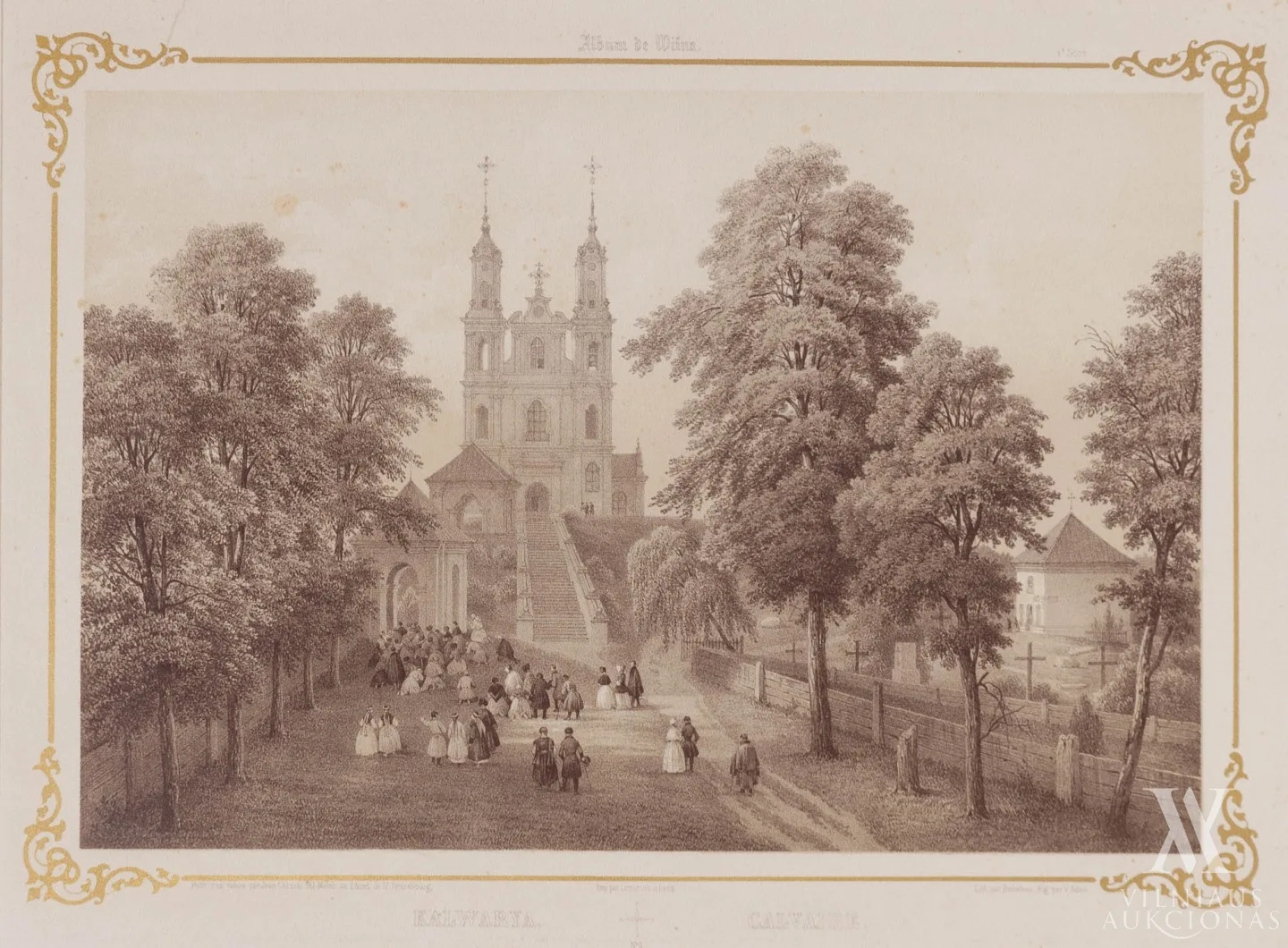 Luisas  Bišbua (Louis Bichebois, 1801–1850) ir Žanas Viktoras Adamas (Jean Victor Adam, 1801–1866) – Kalvarijų bažnyčia (pagal Joną Chruckį (1810–1885))