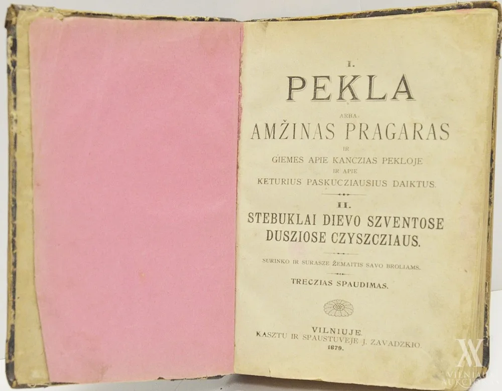 Pekla arba amžinas pragaras, ir Giesmes apie kanczias pekloje ir apie keturius paskucziausius daiktus. Stebuklai Dievo szventose dusziose czyszcziaus/[Grigalus Rossignoli]; surinko ir surasze Žemaitis savo broliams.