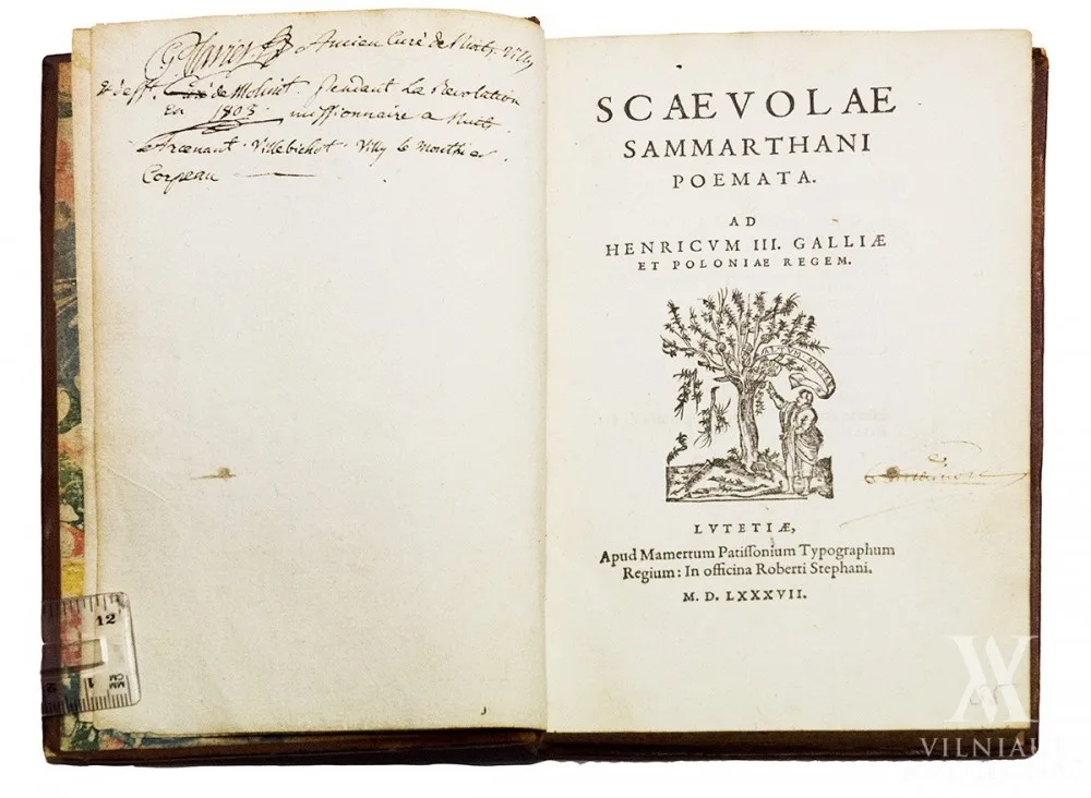 Scaevola  Sammarthanus – Scaevolae Sammarthani Poemata. Ad Henricvm III. Galliae et Poloniae regem.