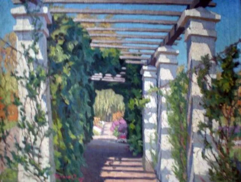 FREDOS AUGALINIS TUNELIS, 1942, drb., al., 48 x 63, signuotas. Reprodukuota in: Tapybos retrospektyva, p. 41