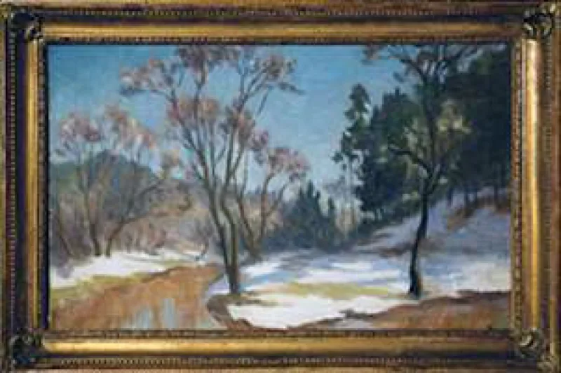 SEMENA, 1943 (?), drb., al., 40 x 70 Reprodukuota in: Jonas Buračas, Vilniaus aukciono biblioteka, 2010, p. 137 (il. 113)
