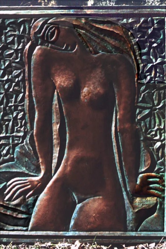 JAUNYSTĖ, 1970, kaltas vario reljefas, 60 x 45 cm
